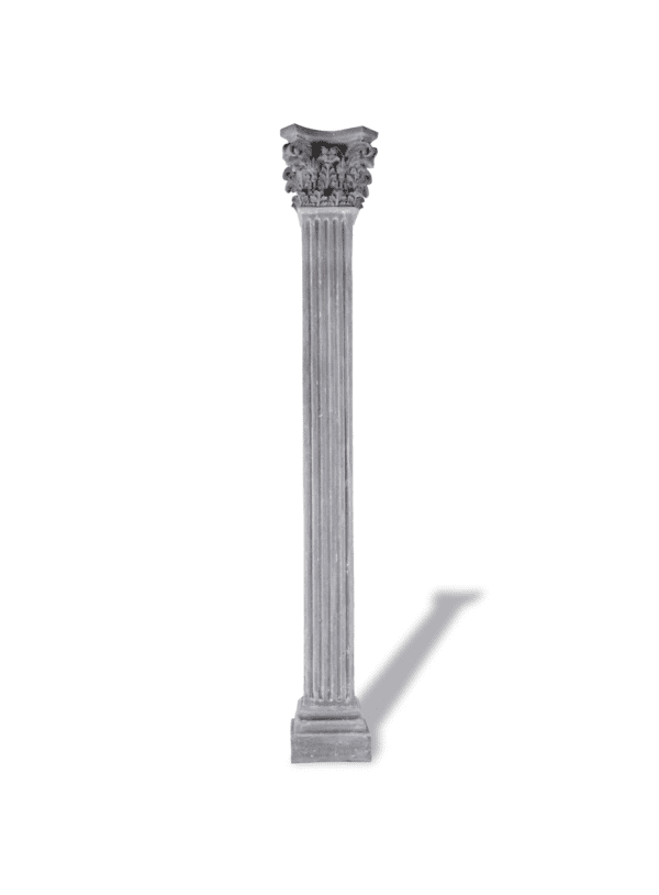 Square Capital Column Fluted