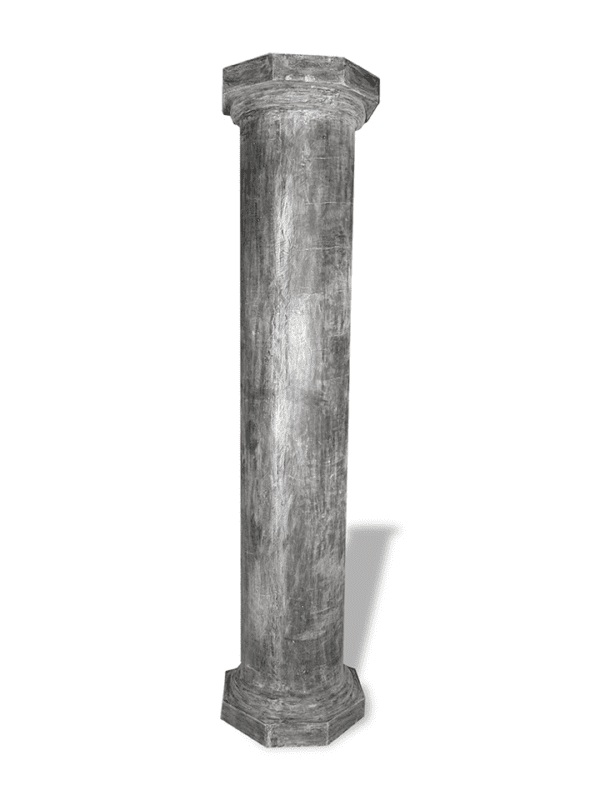 Doric Column Smooth Charcoal