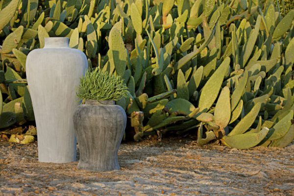 Ginger Jar Lead Gray and Limestone
