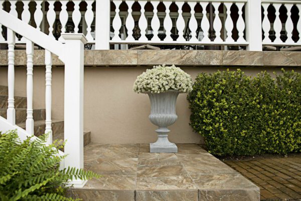 Half Classic Ribbed Urn Stone-Like Appearance Ideal for use Inside and Out