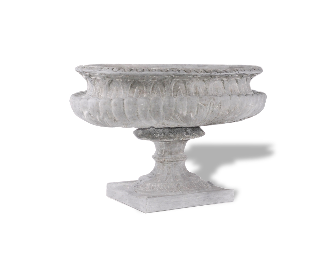 Ribbed Oval Urn