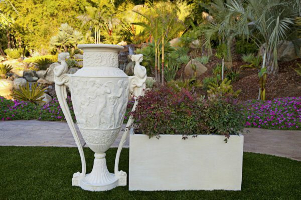 Garden Greek Siren Urn Limestone Color