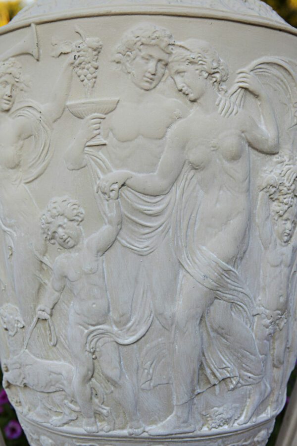 Greek Siren Urn Limestone Color Art