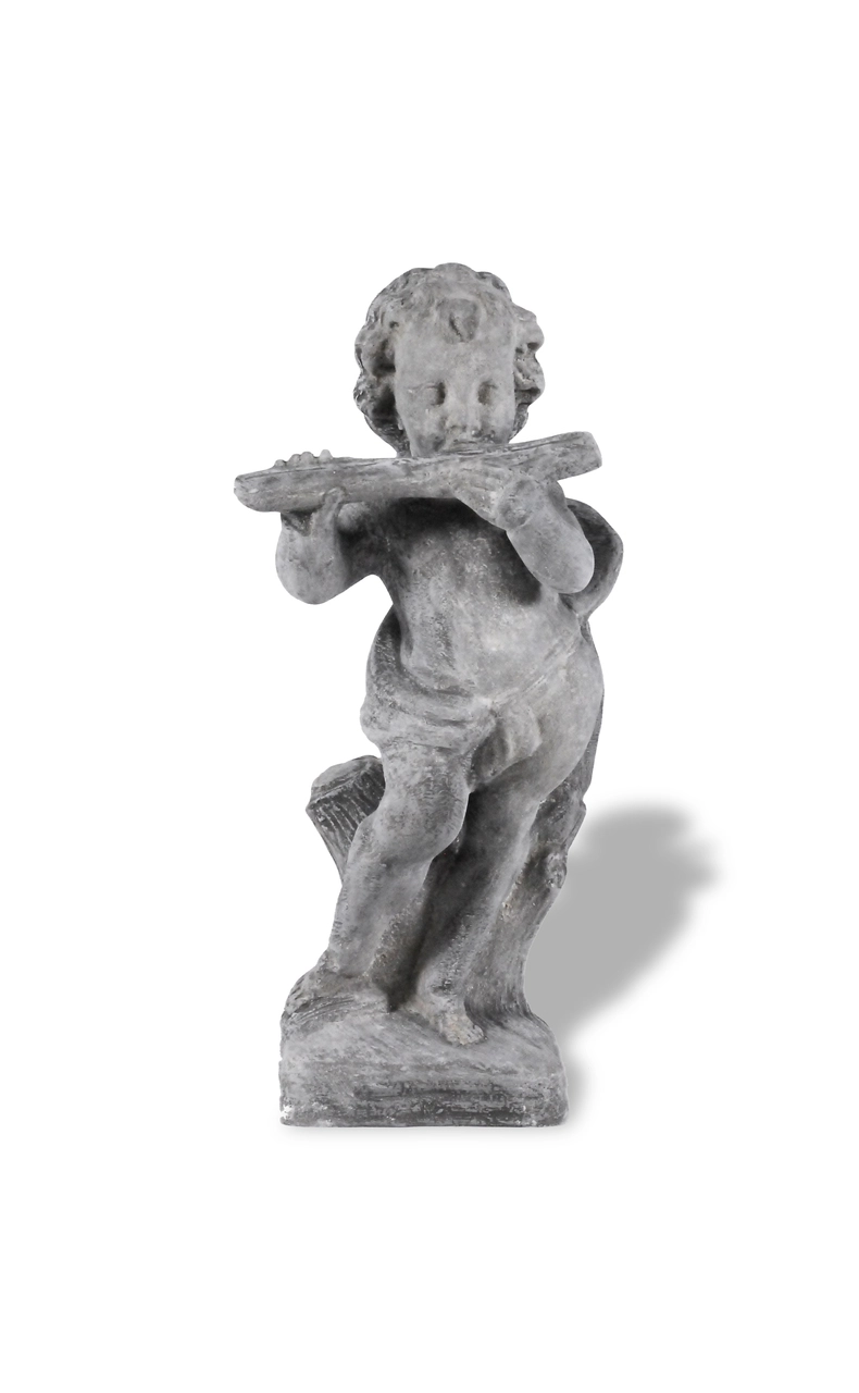 Cherub Flutist Statue