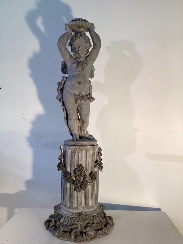 Cherub Arms Up With Urn