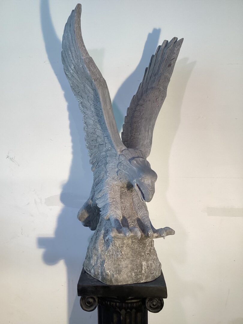 Flying Eagle Wings Up Statue